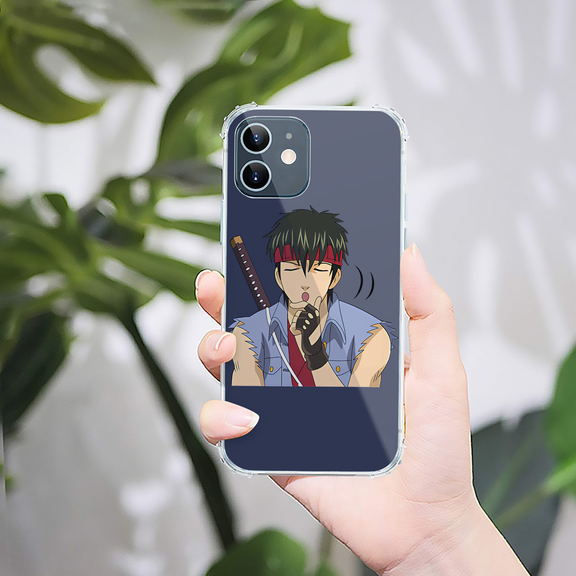 （画像用） ぎんたま 坂田銀時（さかたぎんとき） 神楽 志村新八（しむら しんぱち） GINTAMA Sakata Gintoki Kagura Shimura Shinpachi 【iPhone 12シリーズ対応】透明スマホケース（クリアソフトケース）
